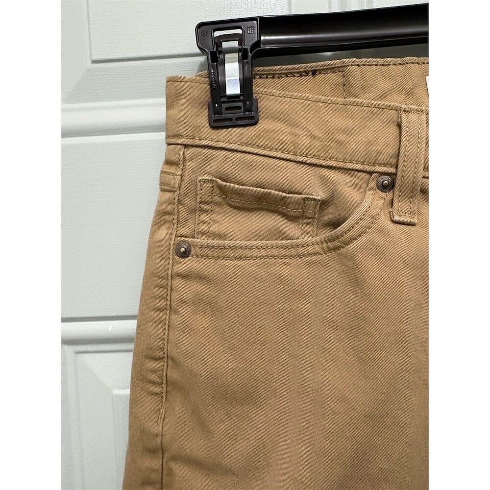 Levi's Signature Jeans Mens W28 L30 Tan Khaki Slim Straight 5-Pocket - Picture 4 of 9